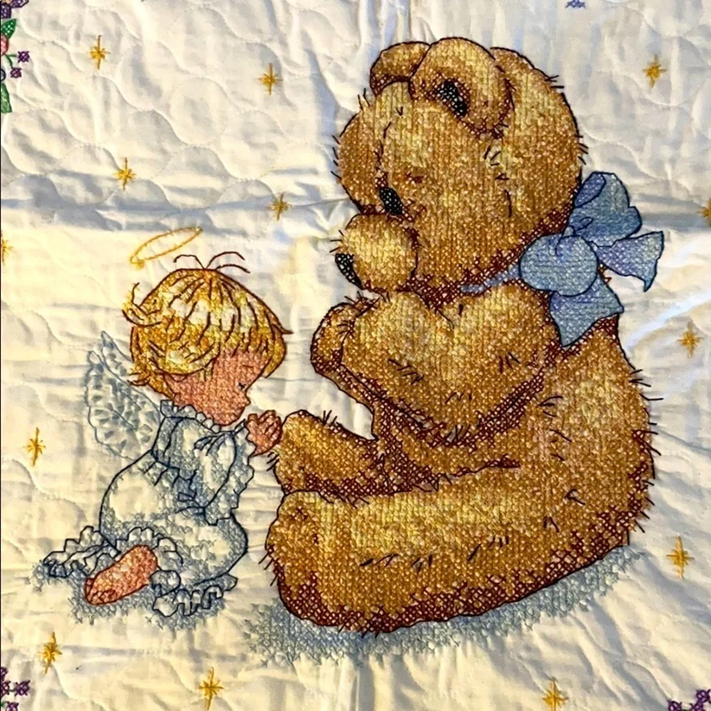 Handmade Cross-Stitch Wall Hanging – 